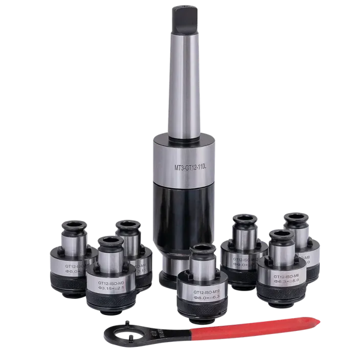 Набор держателей KM3 (MT3)-GT12 с предохранительными головками (M5-M16) ISO