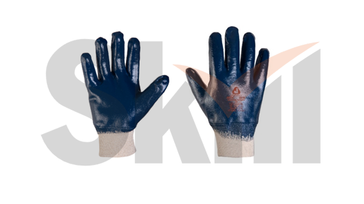 Защитные трикотажные промышленные перчатки JN-065 Altant Comfort - M с полным нитриловым покрытием