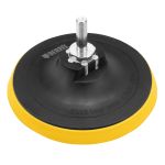 Тарелка опорная для дрели и УШМ с липучкой, 115 мм, стандартная, с адаптером c М14 на d8 Denzel