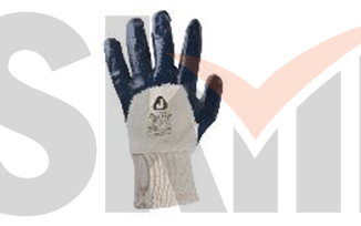 Защитные трикотажные промышленные перчатки - XL с нитриловым покрытием на 3/4