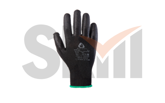 Защитные промышленные перчатки из полиэфирной пряжи - b M c полиуретановым покрытием
