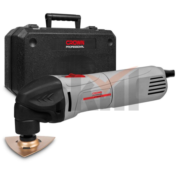 CT16004 BMC CROWN Мультитул сетевой (Реноватор) 320Вт, 3,2°, платф.80мм, поддержка оборотов, 8 насад