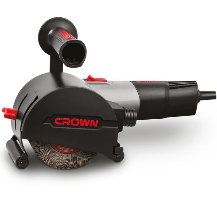 CT13551-110RSV CROWN Машина шлифовальная щеточная 1400Вт, 110*19мм, регулировка оборотов, поддержка
