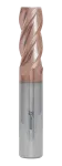 Концевая фреза с угловым радиусом 4 зуба, HRC 55, TiSiN 4х10х50 R0,5