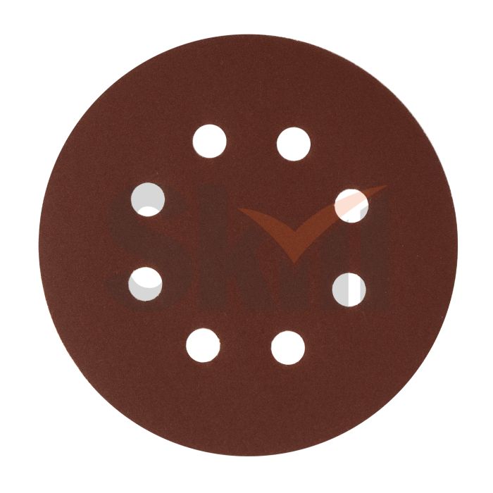 Круг абразивный на ворсовой подложке под "липучку", перфорированный, P 280, 125 мм, 5 шт.// Сибртех