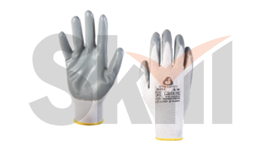 Защитные промышленные перчатки - XXL из полиэстера с нитриловым покрытием