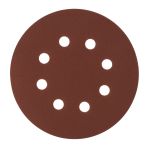 Круг абразивный на ворсовой подложке под "липучку", перфорированный, P 400, 125 мм, 5 шт.// Сибртех
