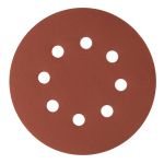 Круг абразивный на ворсовой подложке под "липучку", перфорированный, P 500, 125 мм, 5 шт.// Сибртех