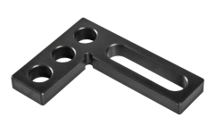 Горизонтальный крепежный угольник 110х80х14, Азотированный