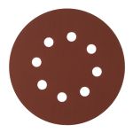 Круг абразивный на ворсовой подложке под "липучку", перфорированный, P 600, 125 мм, 5 шт.// Сибртех