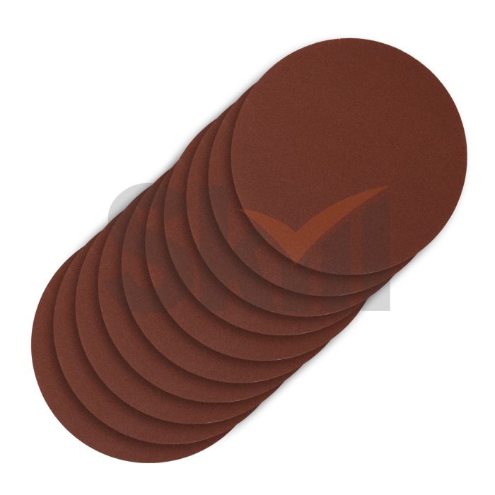 Круг абразивный на ворсовой подложке под "липучку", P 150, 125 мм, 10 шт.// Сибртех