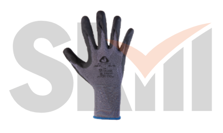 Защитные промышленные перчатки - L из полиэстера с пенонитриловым покрытием