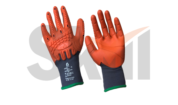 Защитные трикотажные перчатки JTPE-101 Kraken Jeta Safety - XL с покрытием из термопласта