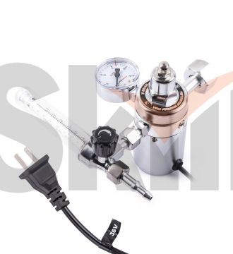 Регулятор расхода газа У-30/АР-40-1P-36В (универсальный, 1 манометр, подогреватель)