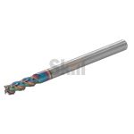 Концевая фреза с плоским торцом для алюминиевых сплавов, 3 зуба, HRC 45, удлиненная 6х25х75