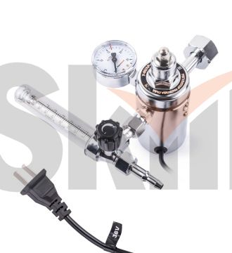 Регулятор расхода газа У-30/АР-40-1P-36В (универсальный, 1 манометр, подогреватель, латунь)