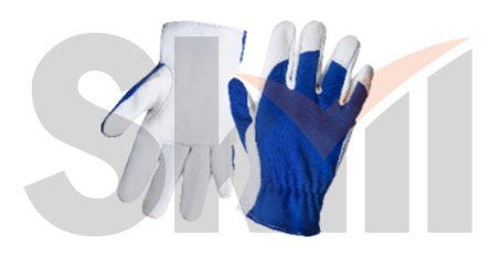 Кожаные рабочие перчатки Locksmith с тыльной стороной из хлопка - S