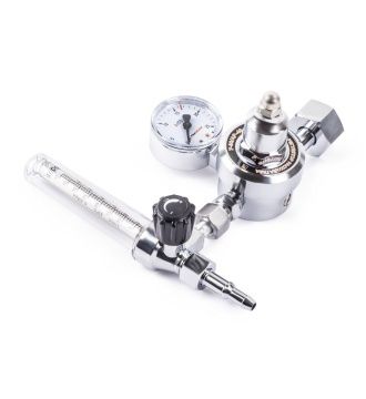 Регулятор расхода газа У-30/АР-40-1P (универсальный, 1 манометр, латунь)