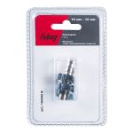 FUBAG Переходник 10мм елочка на елочку с 2- мя обжимными кольцами 15Х18мм, блистер 1 шт