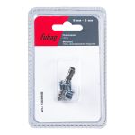 FUBAG Переходник 6мм елочка на елочку с 2- мя обжимными кольцами  9Х11мм, блистер 1 шт