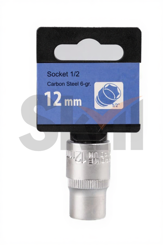 Торцевая головка 17 мм 1/2''  6-гр. углер.ст.