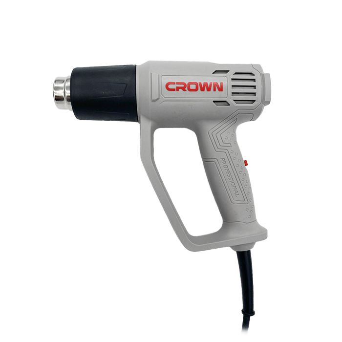CT19041K CROWN Фен технический, 1800Вт, 50/350/600 °C, 600/300/600 мл/мин, 0,58 кг, картон