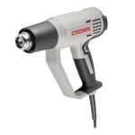 CT19042K CROWN Фен технический, 2000Вт, 50/50-650/50/650°C, 600/300/600 л/мин, 0,68кг, картон