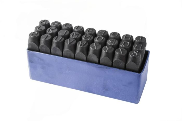 Клеймо буквенное 10мм лат., 27 букв