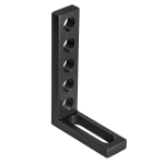 Упорный и крепежный угольник L140 с 5 отверстиями, Азотированный