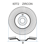 КЛТ 2 125 22.23 Ткань ZK 80 80