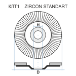 КЛТ 1 125 22.23 Ткань ZK 60 80 ST