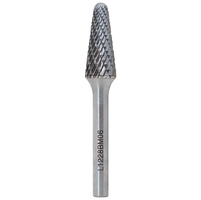 Борфреза сфероконическая L 04х13 M03L100 двойная насечка, удлиненная