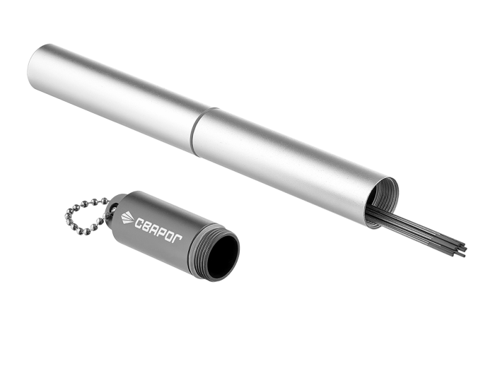 Пенал для электродов WCe20, серый ТМ «Сварог»