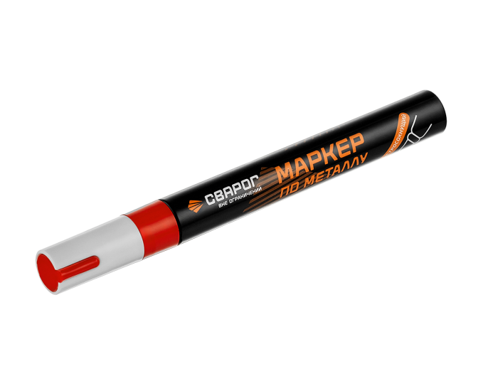 Маркер по металлу красный 3 мм. ТМ «Сварог» (MR103)