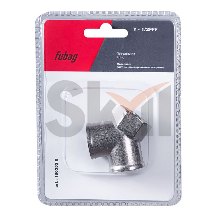 FUBAG Переходник Y - 1/2 дюйма FFF, блистер 1 шт