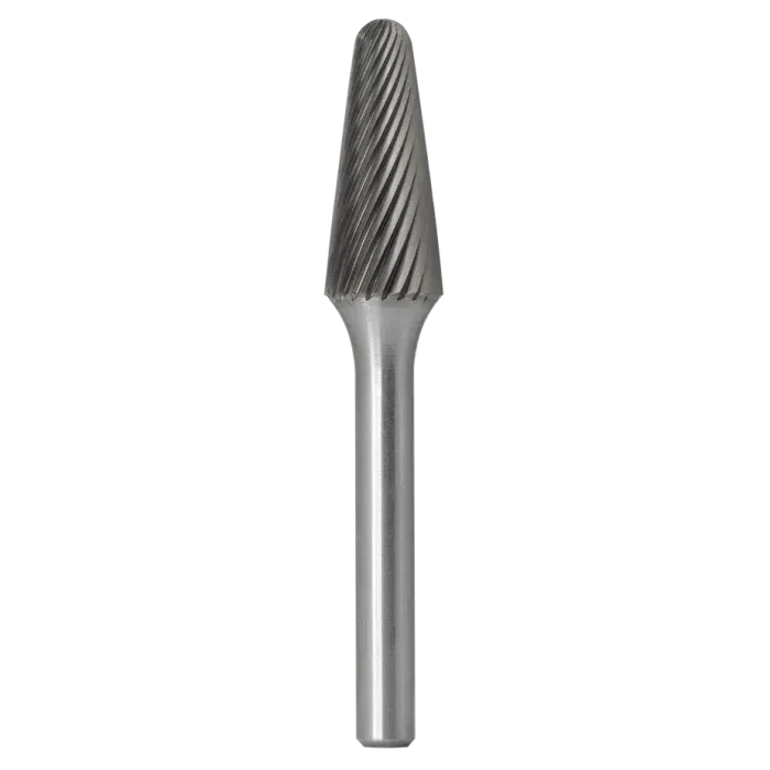 Борфреза сфероконическая L 12,5х20х08х65 одинарная насечка, черновая