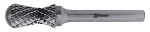 Борфреза радиусная R 12х25 М06 двойная насечка