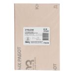 Шлифлист на тканевой основе, зернистость № 4, 240 х 170 мм, 10 шт, водостойкий, "БАЗ"