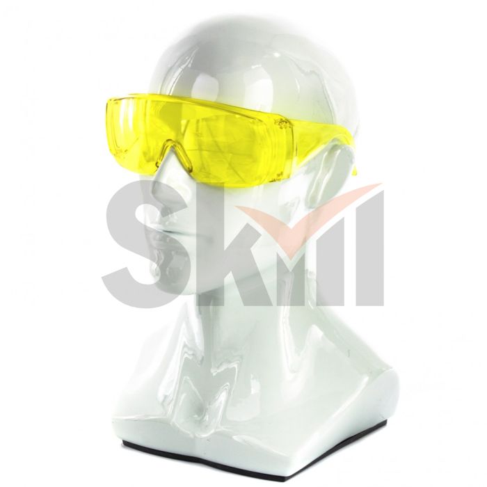 Очки защитные открытого типа, желтые, ударопрочный поликарбонат Россия// Сибртех