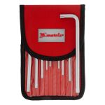 Набор ключей имбусовых TORX-TORX Tampered, 9 шт., T10-T50, CrV, удлиненные, сатин., чехол// Matrix