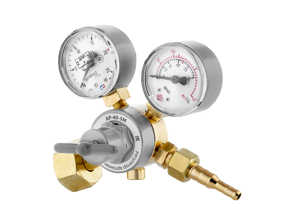 Регулятор аргоновый Сварог АР-40-5М (ArR-137A-FG), манометр с поверкой (СНЯТ С ПРОИЗВОДСТВА)