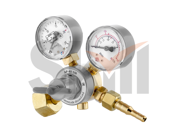 Регулятор аргоновый Сварог АР-40-5М (ArR-137A-FG), манометр с поверкой (СНЯТ С ПРОИЗВОДСТВА)