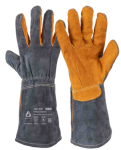 XXL Ferrus Comfort Перчатки защитные Jeta Safety с крагой из спилковой кожи с подкладкой из флиса и