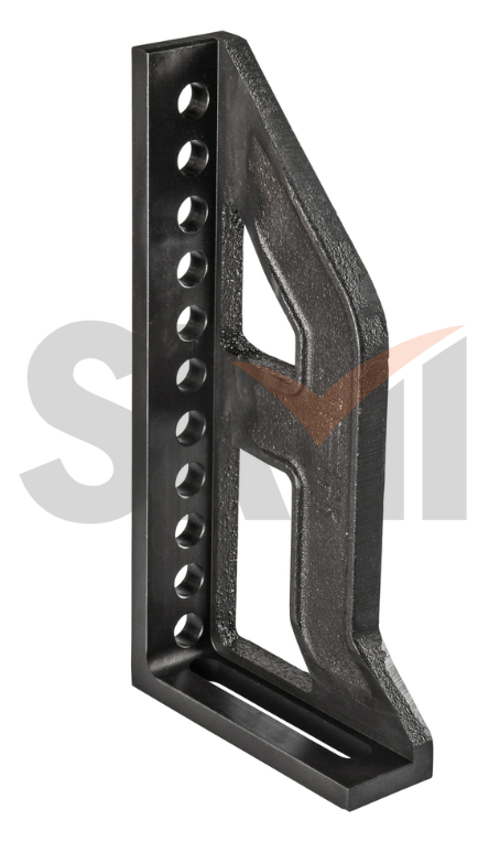 Упорный и крепежный угольник L300 с 11 отверстиями левый, Азотированный
