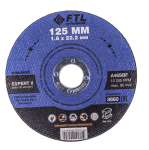 Круг отрезной по металлу FTL Expert II 125 х 1,6 х 22,2 мм A46SBF