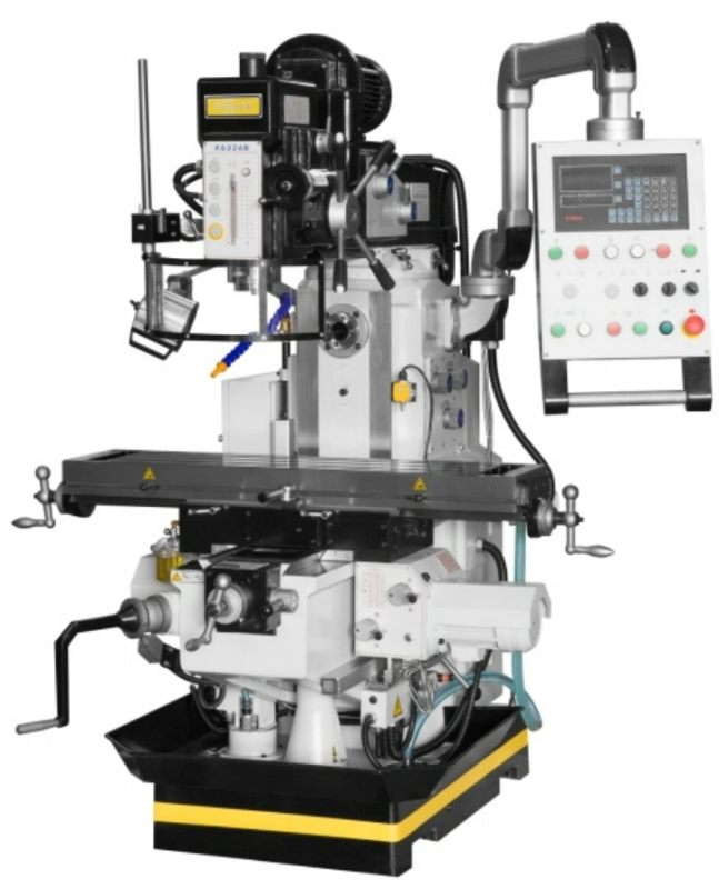 Станок универсально-фрезерный Stalex X6326B, стол 1120х260 мм,автоподача  по осям X/Y/Z, с УЦИ, 380В