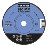 Круг отрезной по металлу FerrLine Expert 180 х 1,8 х 22,2 мм A46TBF