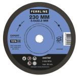 Круг отрезной по металлу FerrLine Expert 230 х 3 х 22,2 мм A46TBF