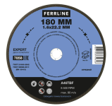 Круг отрезной по металлу Ferrline Expert 180 х 1,6 х 22,2 мм A46TBF
