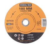 Круг отрезной по металлу Ferrline Express 180 х 1,6 х 22,2 мм A46TBF